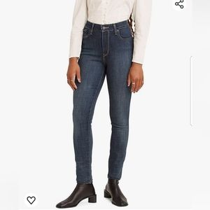 LEVI'S slimming skinny blue NWT denim stretch jeans 28 x 28
